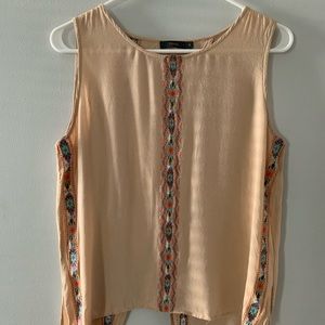🌷2 for 18🌷boho aztec trim tank